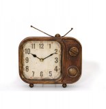 Pendule - télévision en bronze - horloge décoration