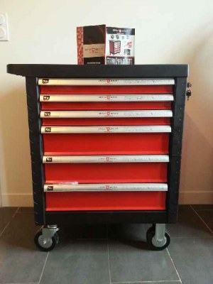 Servante d'atelier 199 pièces CHROME VANADIUM