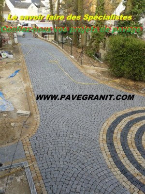 Pavés granit a amenager