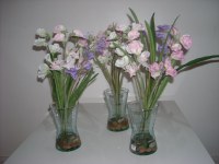 LOT DE COMPOSITION FLORALE ARTIFICIELLE DE POIS DE SENTEUR