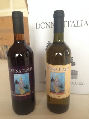 Vin italien rouge et blanc