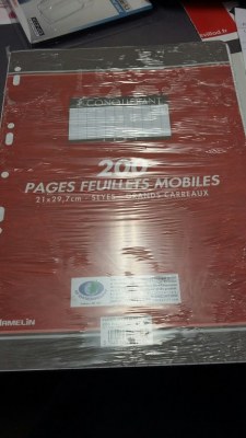 Feuilles mobiles Conquérant Seyès A4 200 feuilles