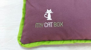 Corbeille en bambou bio avec coussin pour chat