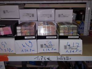 Palettes de maquillage crème