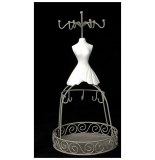 Porte bijoux jupe longue - bustier coeur - 14 x 14 x 28.5 cm