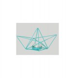 Porte bougie - estran - bleu