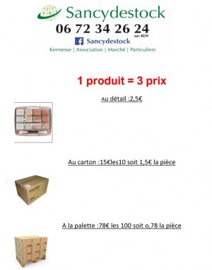 Palettes de maquillage crème