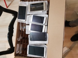 Lot de smartphones, apple, samsung, huawei, xperia, LG, Motorola