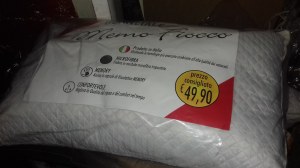 Oreiller en microfibre à mémoire de forme