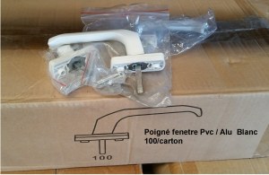 Poignées de fenetre en PVC