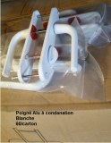 Vend poignées alu blanche