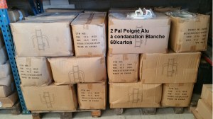 Vend poignées alu blanche