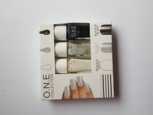 Pack 3 vernis a ongles black and white