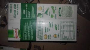 Soupe knorr bio moulinet de légumes verts touche de basilic bio