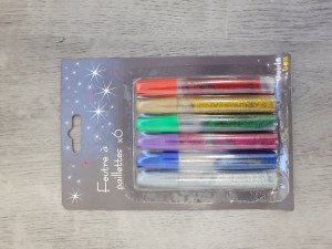 Lot de 3440 paquet de feutre a paillette