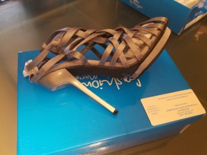 SANDALES NOIRES MULTIBRIDES À TALONS