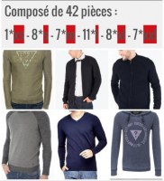 Lot de pulls et Gilets Guess