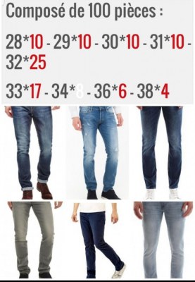 Lot de jeans Guess Homme