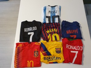 Ensemble maillot + short taille enfant football