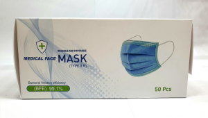 Medical disposable masks EN14683 Type IIR Filtration> 99%