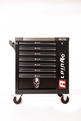 Servante d'atelier XXL 582PCS 8 tiroirs 7FULL + Clé dynamométrique qualité PRO ALPINA