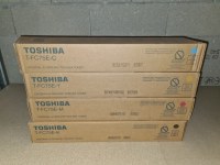 Lot de 4 Toner laser Toshiba T-FC75E ORIGINAL : Black/Cyan/Yellow/Magenta NEUF