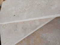 Margelle Travertin Mixte Choix commercial 61x30.5x3cm - Bord Droit