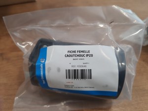 Lot Fiche male et femelle en caoutchouc