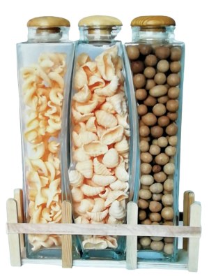 Service 3 bocaux en verre