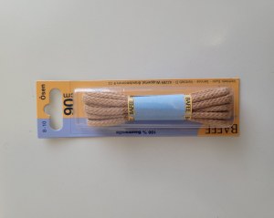 LACET DE CHAUSSURE,Beige-90 CM--Chaussures Rondes Classiques Noires De Haute Qualité,...