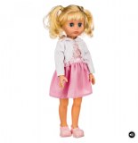 Lucile poupée chanteuse - 37 cm - robe rose