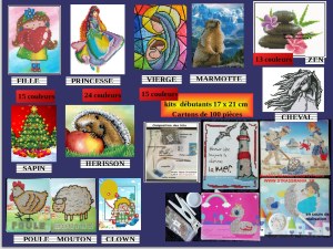 Kits enfants TABLEAUX DIAMOND PAINTING 17 x 21 cm