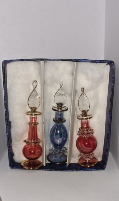 Lot de fioles à parfum déco