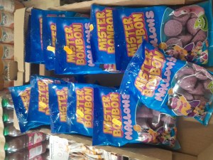 Palette melange alimentaire