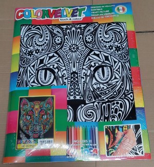 Coloriage sur velours pour petits et grands