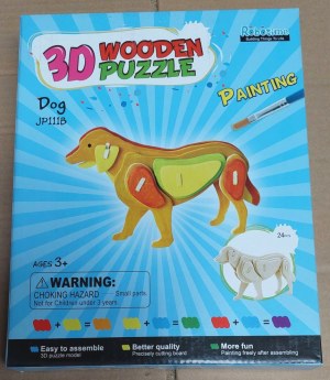 Puzzle en bois à peindre et à monter