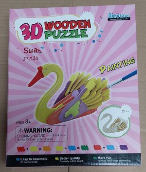 Puzzle en bois à peindre et à monter