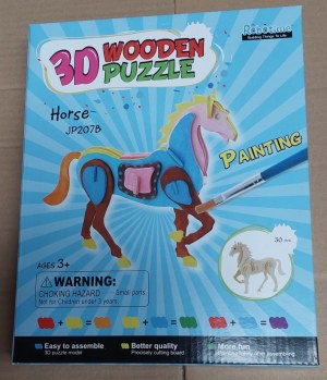 Puzzle en bois à peindre et à monter