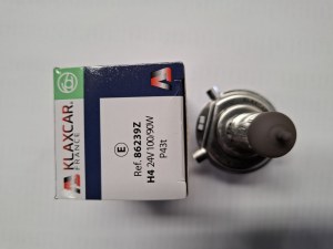 AMPOULE HALOGENE KLAXCAR H4 24V 100/90W