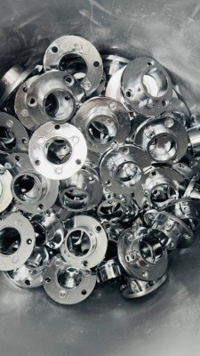 Rouxel barres en métal argenté, platines et fixation