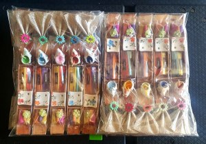 Lot de 50 coffrets cadeaux encens thaïlandais – Éléphant céramique – Neufs