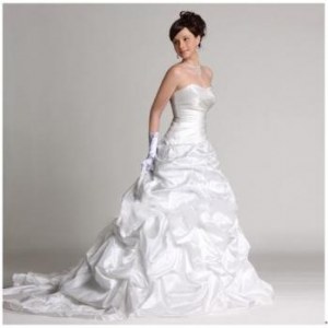 Robe de mariée princesse avec traîne Blanc