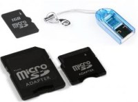 MICRO SD 1 GB+ 2 ADAPTATEURS+SD CARD READER