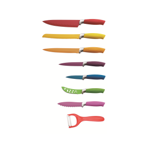 Set de 7 couteaux avec un éplucheur - céramique - accessoire de cuis