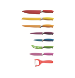 Set de 7 couteaux avec un éplucheur - céramique - accessoire de cuis
