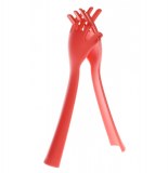 Couverts à salade en forme de mains - rouge - marque hoobbe