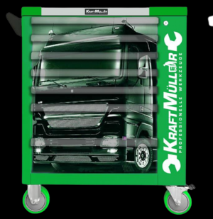 Chariot d'ateliers pleins d'outils SERVANTE 7/7 RACING KRAFTMULLER