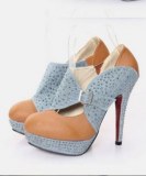 Chaussures à talons boucles Bleu clair