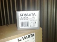 Pile LR54  V10GA bouton varta alcaline