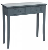 Console - 2 tiroirs - gris - charme